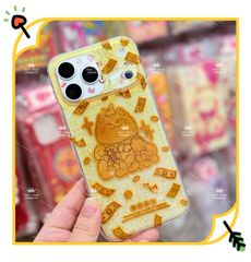 Case Ốp điện thoại iPhone Mèo May Mắn, Tài Lộc Trong Kim Tuyến Vàng iPhone 12/13/14/15/16/17Pro/Promax - TẾT