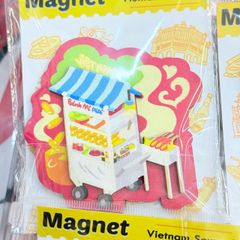 Nam châm Gỗ 3D Trang Trí Tủ Lạnh Fridge Magnet - Hình Ảnh Con Người Việt Nam - Món Ăn Việt Nam - Quà lưu niệm Việt Nam