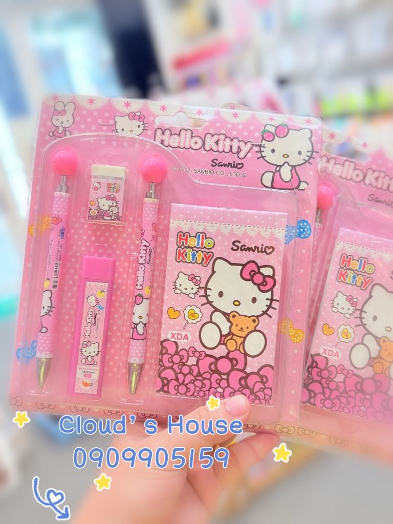 Bộ Đồ Dùng Học Tập Cho Bé Hello Kitty XDA-1099 (4 món)
