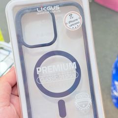 Case Ốp điện thoại iPhone Trong Likgus Magsafe Viền Màu Nhám Lưng Trong Không Vàng 16/Plus/Pro/Promax - PREMIUM Classic Design