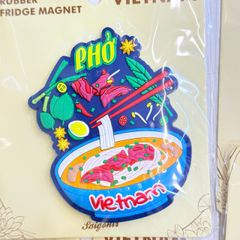 Nam châm Nhựa Dẻo Trang Trí Tủ Lạnh Fridge Magnet - Hình Ảnh Con Người Việt Nam - Món Ăn Việt Nam - Quà lưu niệm Việt Nam