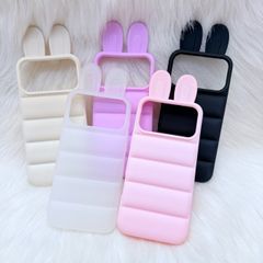 Case Ốp điện thoại iPhone Tai THỎ chất silicone phao  iPhone 15/16/17Pro/Promax