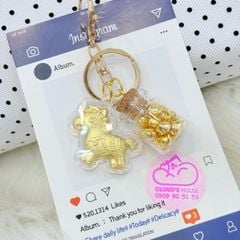 MÓC KHÓA NGỰA VÀNG KÈM HỦ VÀNG- TẾT