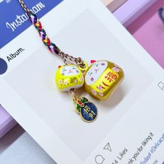 Móc Điện Thoại Mèo Lớn Mèo Nhỏ Móc Túi Phụ Kiện Đẹp nhiều màu (ánh hologram)