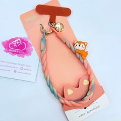 DÂY Xoắn Thú Cartoon Silicone Chất CHỐNG BẨN kèm charm nhiều màu sắc