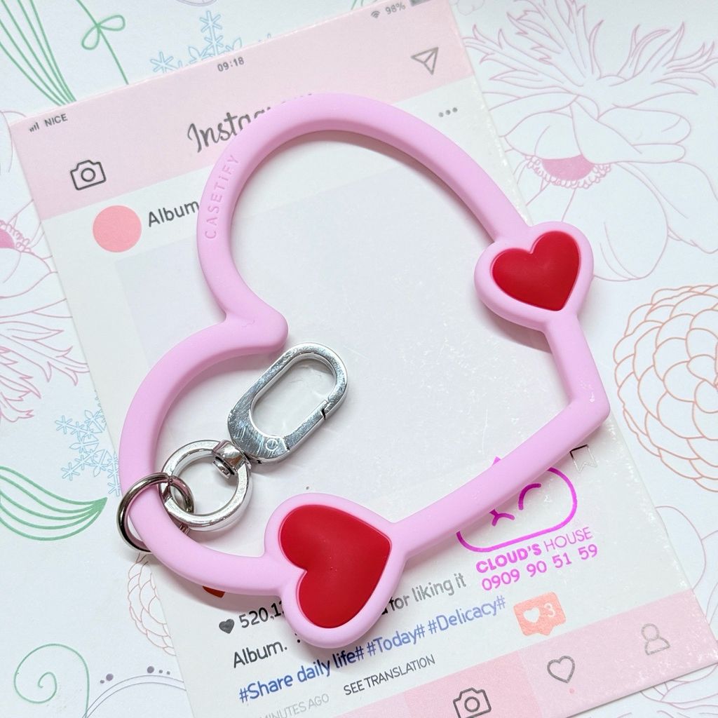 DÂY CHARM TRÁI TIM Silicone R.E.P CaseTify CHỐNG BẨN