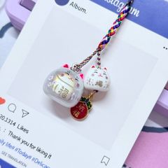 Móc Điện Thoại Mèo Lớn Mèo Nhỏ Móc Túi Phụ Kiện Đẹp nhiều màu (ánh hologram)