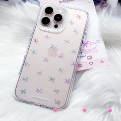 Case Ốp điện thoại iPhone Bling Bling Nơ nhiều màu kute viền camera lấp la lấp lánh iPhone 13/14/15/16/17Pro/Promax