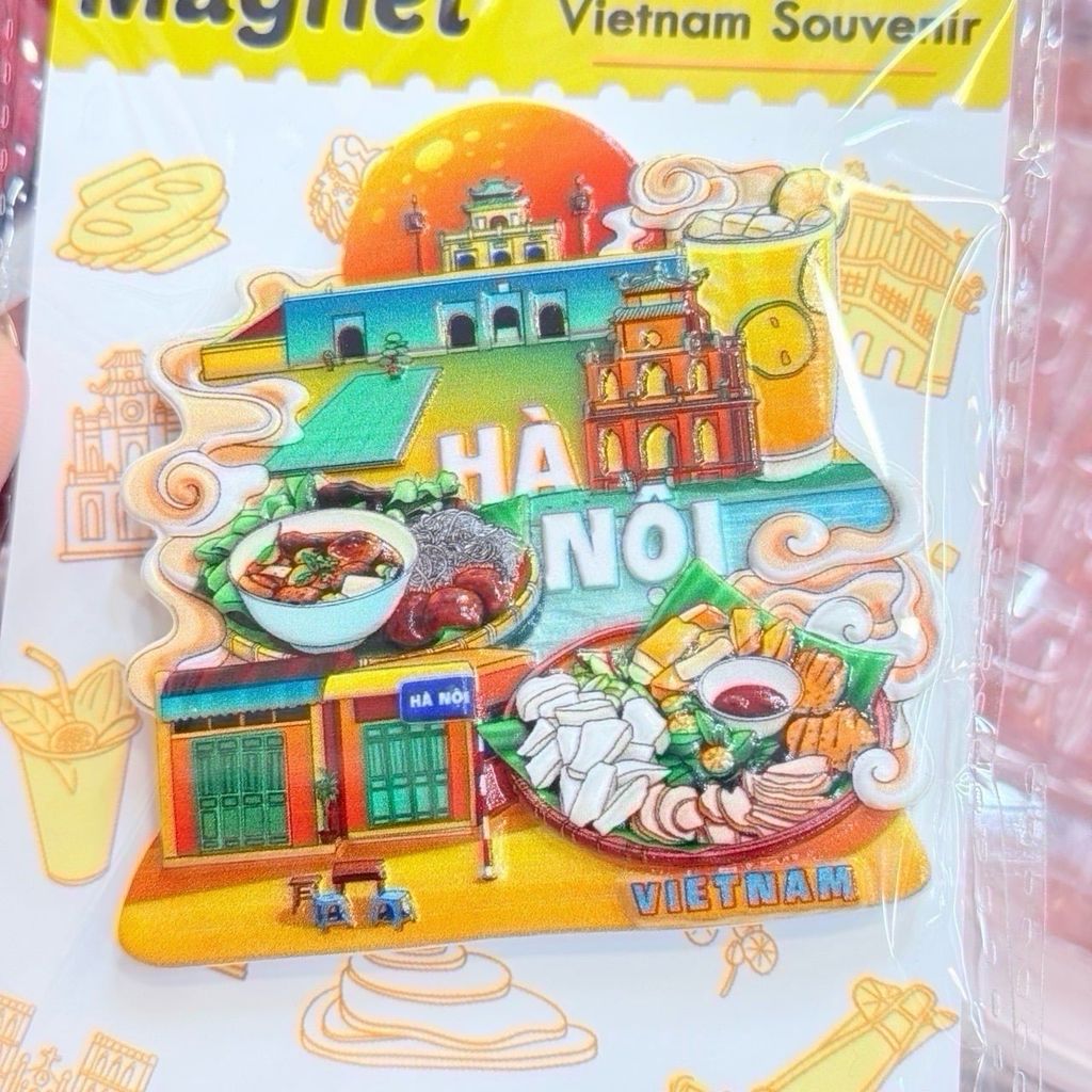 Nam châm Magnet Trang Trí Tủ Lạnh Fridge Magnet - Địa Danh Việt Nam - Món Ăn Việt Nam - Quà lưu niệm Việt Nam