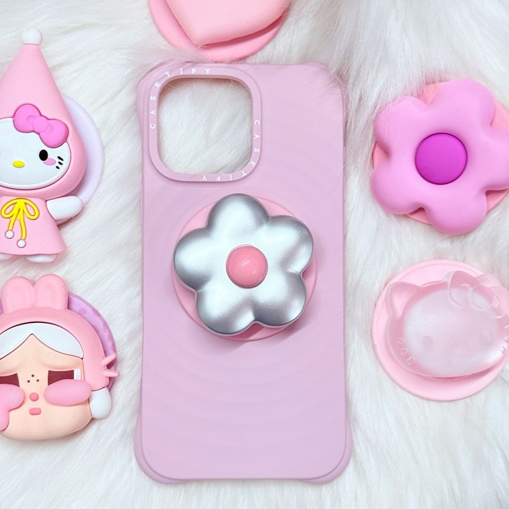 Case Ốp Điện thoại iPhone Casetify Ripple Case Màu Hồng - Primrose Pink Magsafe Basic iPhone 17/16/15Pro/Promax