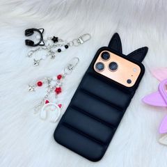Case Ốp điện thoại iPhone phao Tai MÈO chất silicone iPhone 15/16/17Pro/Promax
