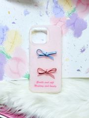 Case Ốp điện thoại iPhone Nơ Hồng nổi iPhone 12/13/14/15/16/Pro/Promax