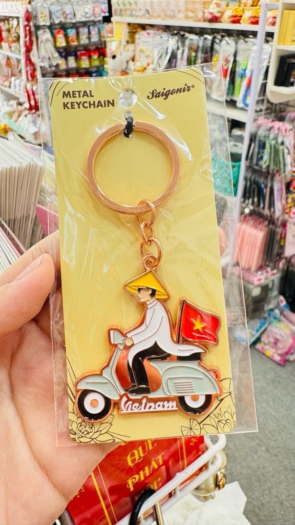 Móc Khoá/ Móc Treo Metal Keychain thuần Việt Trang Trí Quà Lưu Niệm Việt Nam