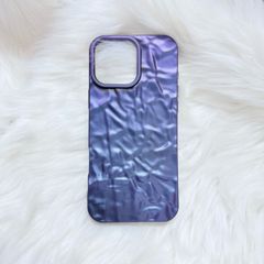 Case Ốp điện thoại iPhone Giả Vân Đá ÁNH MÀU TÍM iPhone 16/15/14/13/12/Pro/Promax