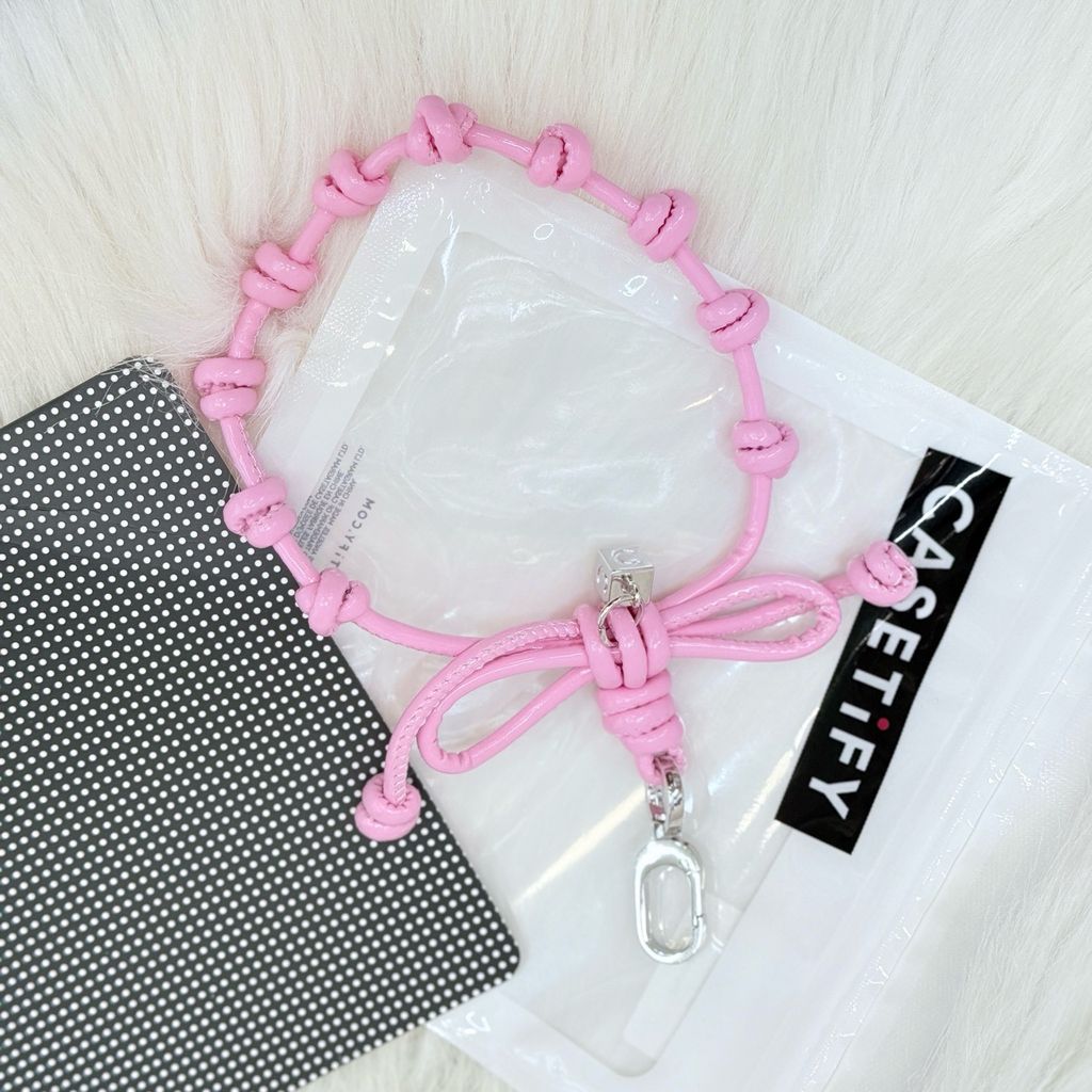 DÂY CHARM NƠ Chất Da R.E.P CaseTify - Bow Charm Wristlet