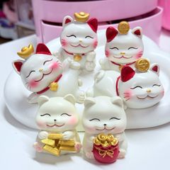 Bộ Mô Hình MÈO THẦN TÀI Bộ 4 Tượng - TẾT