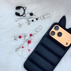 Case Ốp điện thoại iPhone phao Tai MÈO chất silicone iPhone 15/16/17Pro/Promax