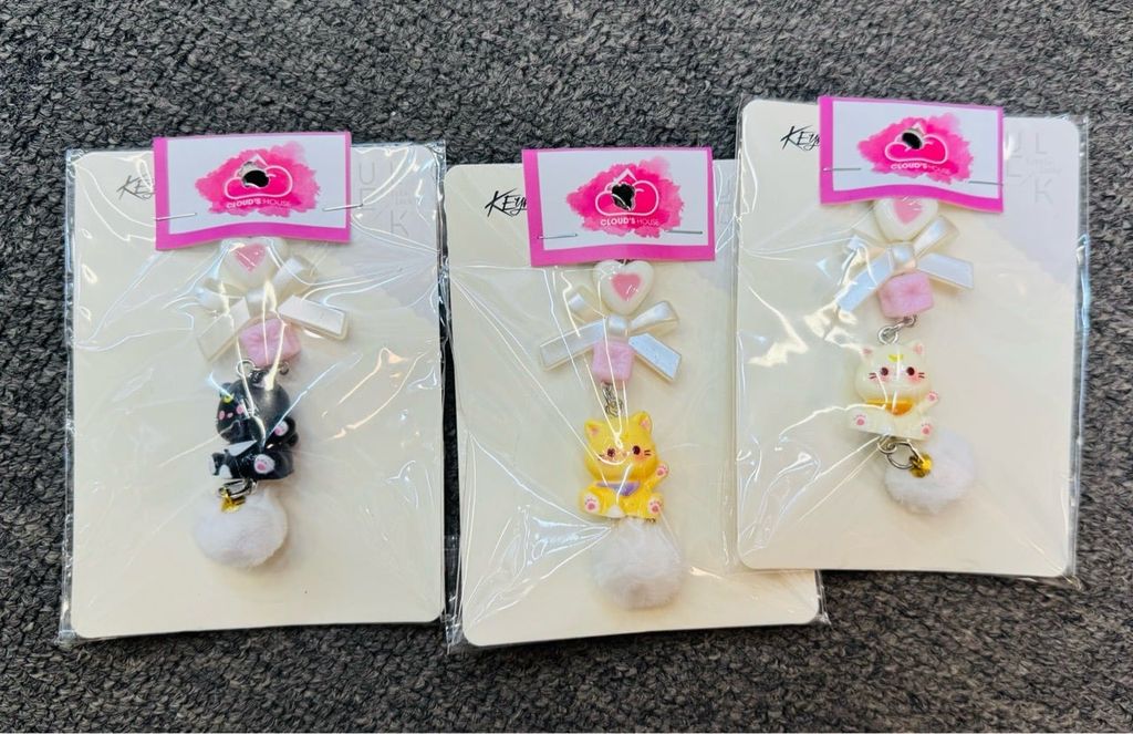 Móc treo điện thoại Mèo & Gấu & Thỏ Cute dễ thương nhiều mẫu