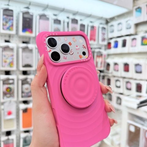 Case Ốp Điện thoại iPhone Casetify Ripple Case HỒNG ĐẬM Magsafe Basic iPhone