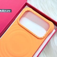 Case Ốp Điện thoại iPhone Casetify Ripple Case Cam - Orange Magsafe Basic iPhone 17/16/15Pro/Promax