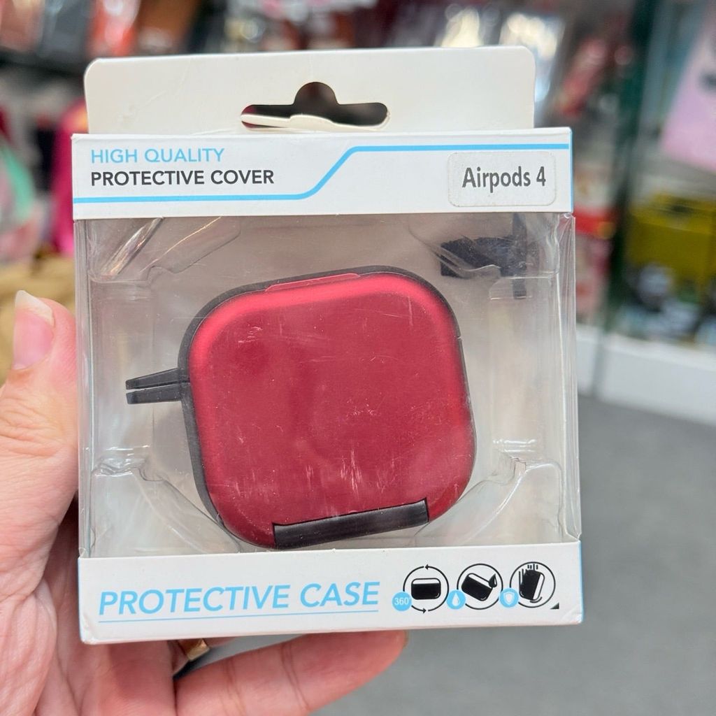 COVER AIRPOD 4 PROTECTIVE CASE FORM TRÒN (NHIỀU MÀU)