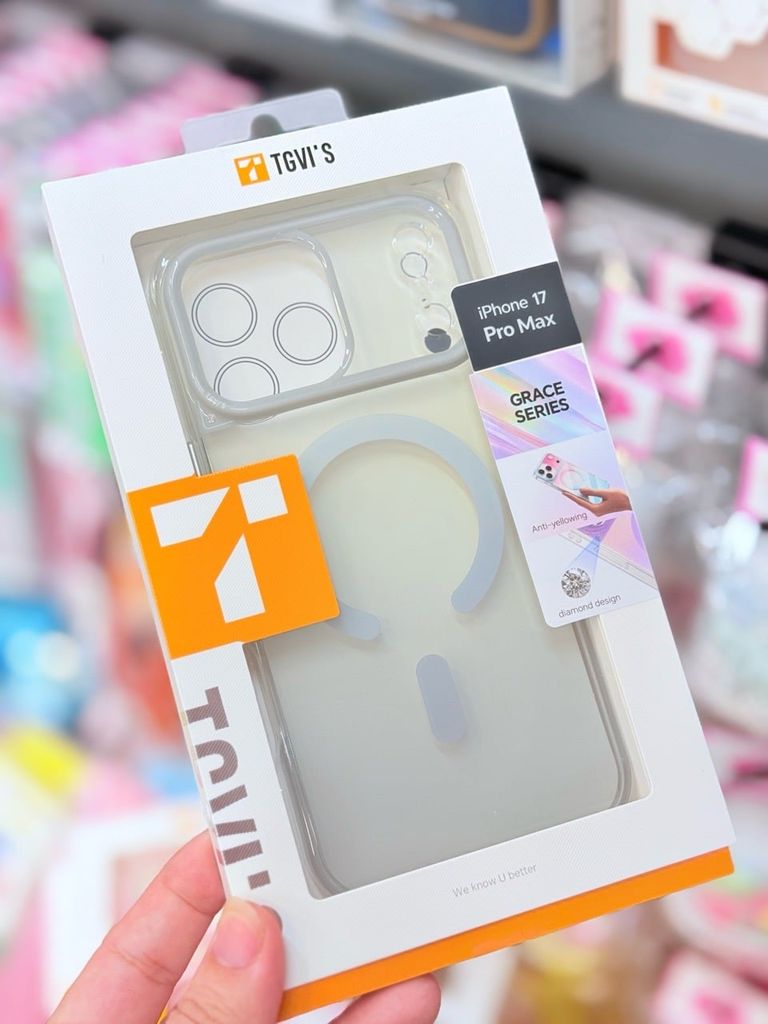 Case Ốp điện thoại iPhone TGVI'S Magsafe Trong Nhám Hologram iPhone 16/Pro/Promax