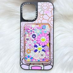 Case Ốp Điện thoại iPhone Hoa Cười Nền Hồng x Murakami Flower Mirror CaseTify iPhone 17/16/Promax
