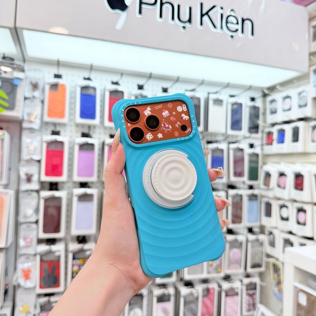 Case Ốp Điện thoại iPhone Casetify Ripple Case - Xanh Mint Blue Magsafe Basic iPhone 17/16/15Pro/Promax