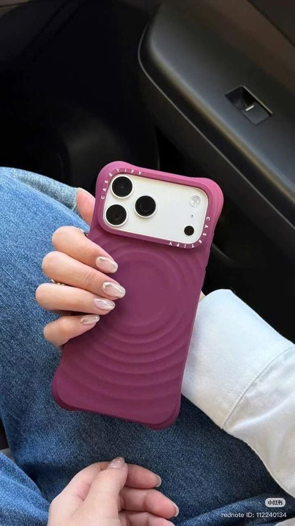Case Ốp Điện thoại iPhone Casetify Ripple Case Mulberry Color Magsafe Basic iPhone 17/16/15Pro/Promax