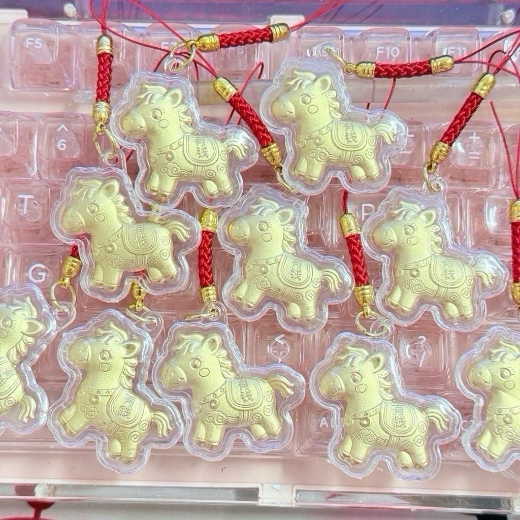 Móc Treo/Móc Khoá Điện Thoại Ngựa Vàng May Mắn Phát Tài- TẾT