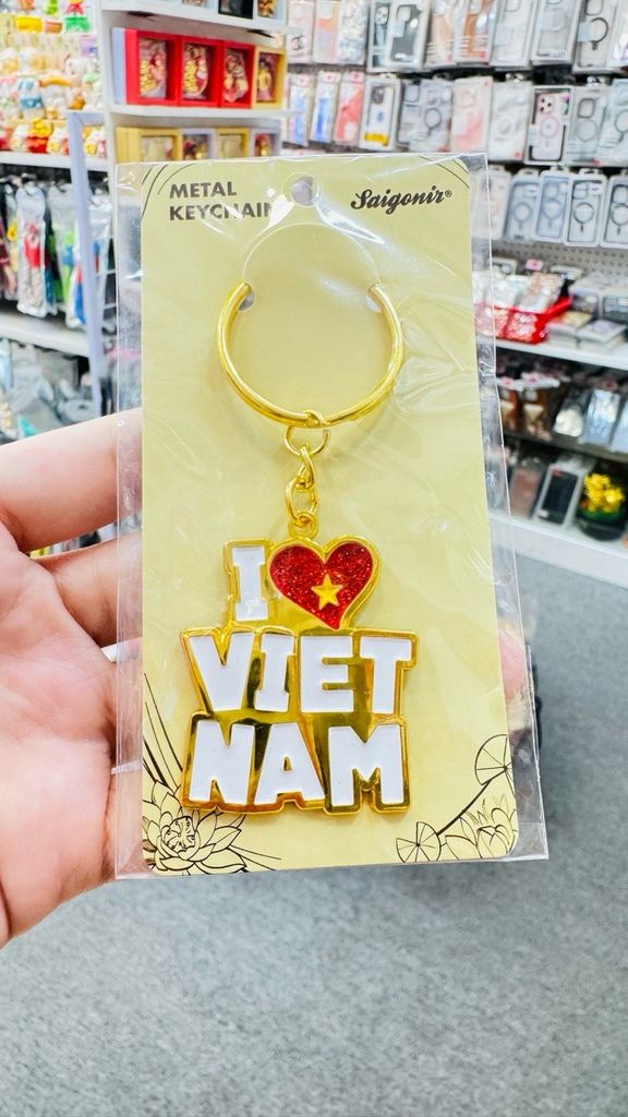 Móc Khoá/ Móc Treo Metal Keychain thuần Việt Trang Trí Quà Lưu Niệm Việt Nam
