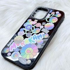 Case Ốp Điện thoại iPhone Hoa Cười & Sticker Nhiều Màu x Murakami Flower Mirror CaseTify iPhone 17/16/Promax