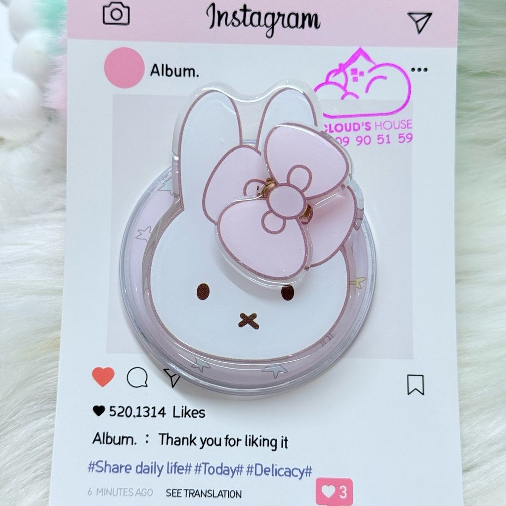 POPSOCKET Magsafe Nam Châm Hít Mẫu Miffy Rabbit - Thỏ