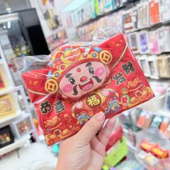 Dây Đeo / Túi Vải Đựng Tiền Lì Xì Tết 2026 - Lân - Thần Tài - TẾT