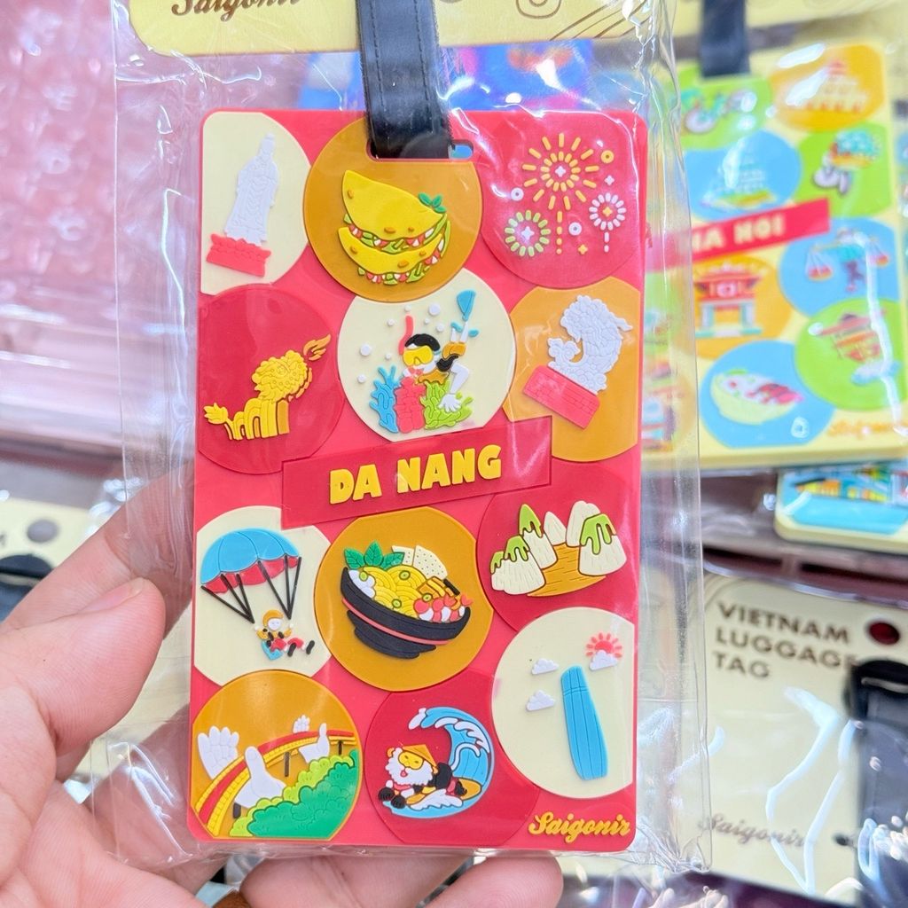 Thẻ Treo Hành Lý Vali Nhựa Dẻo PVC Luggage Tag Hình Ảnh Việt Nam Quà Lưu Niệm