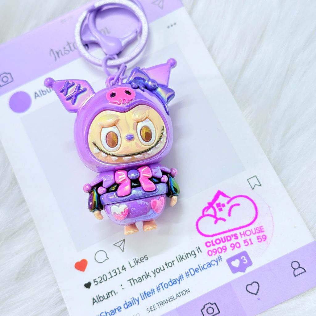 Móc Khóa Labubu Cosplay Kuromi