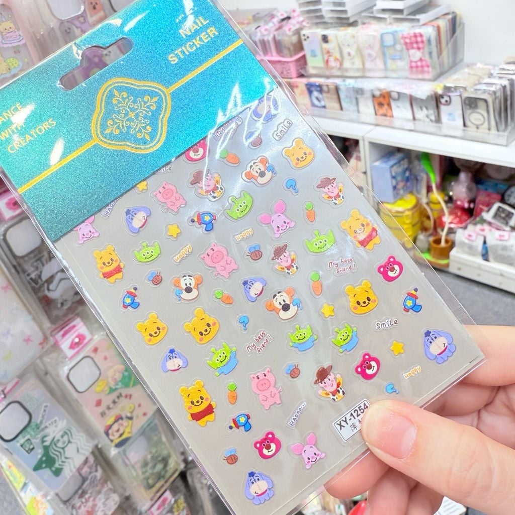 Sticker 5D Nổi Mini Nails/ Điện Thoại
