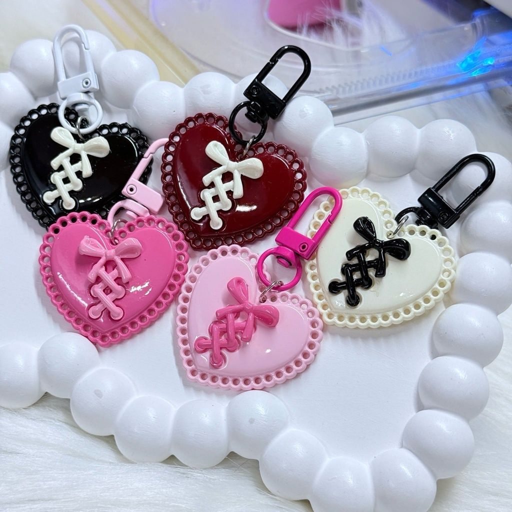 Móc treo điện thoại mini cute dễ thương - MẪU TRÁI TIM