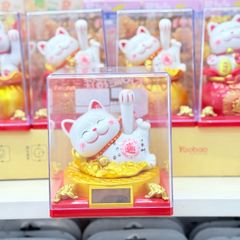 MÈO THẦN TÀI Có Chuông Nằm/ Ngồi Tài lộc trên Túi Tiền Vẫy Tay