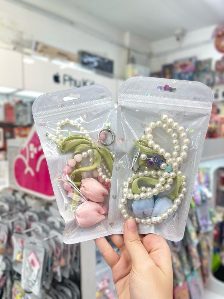 Móc nơ hột ngọc trai