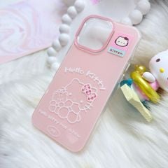 Case Ốp điện thoại iPhone Hello Kitty Hồng Pastel ánh nhũ Kute iPhone 13/14/15/16/17/Pro/Promax (Kitten)