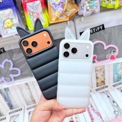 Case Ốp điện thoại iPhone phao Tai MÈO chất silicone iPhone 15/16/17Pro/Promax