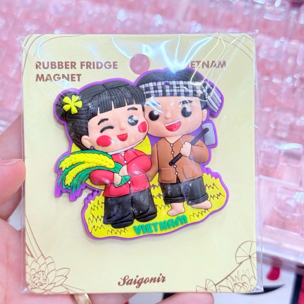 Nam châm Nhựa Dẻo Trang Trí Tủ Lạnh Fridge Magnet - Hình Ảnh Con Người Việt Nam - Món Ăn Việt Nam - Quà lưu niệm Việt Nam