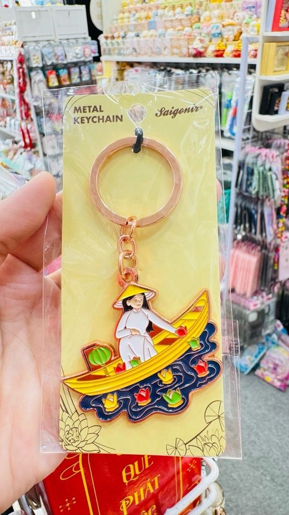 Móc Khoá/ Móc Treo Metal Keychain thuần Việt Trang Trí Quà Lưu Niệm Việt Nam