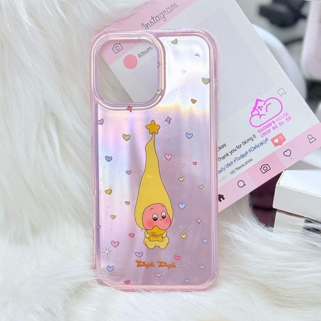 Case Ốp điện thoại iPhone Twinkle Twinkle Hologram Bling Bling iPhone 13/14/15/16/17Pro/Promax