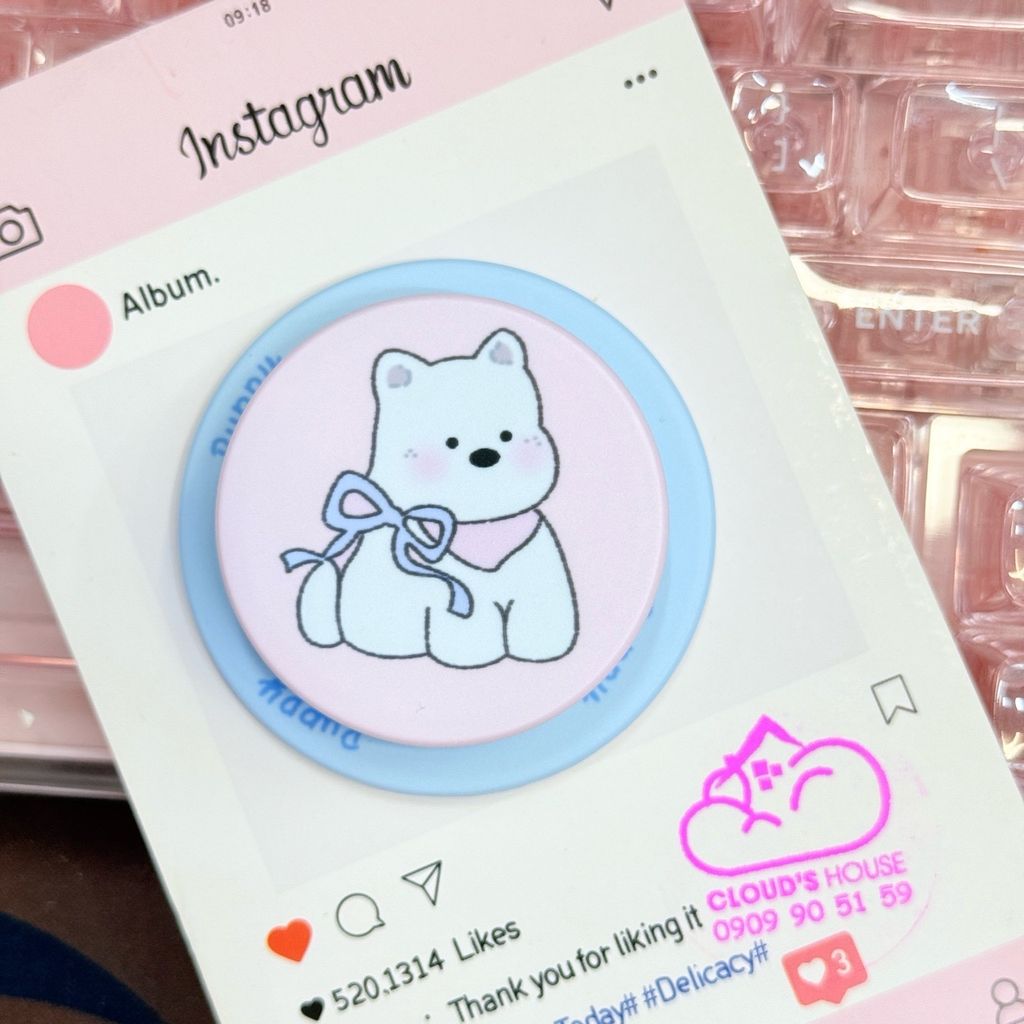 POPSOCKET Magsafe Nam Châm Hít CHÓ - MÈO Kute