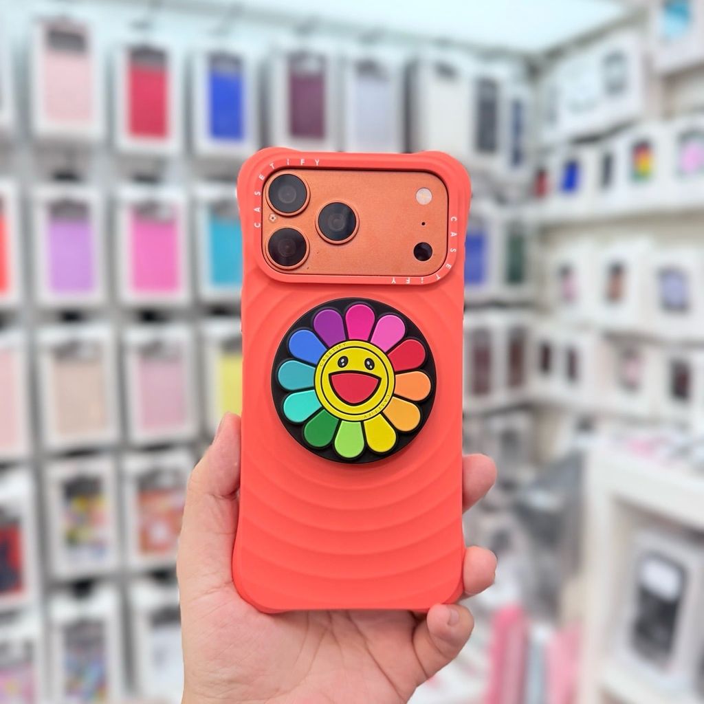 Case Ốp Điện thoại iPhone Casetify Ripple Case - Màu Cam Cháy Magsafe Basic iPhone 17/16/15Pro/Promax