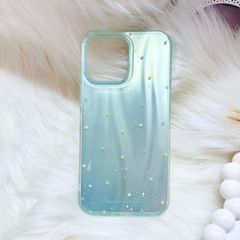 Case Ốp điện thoại iPhone Ngôi Sao Nền Xanh Hologram Bling Bling iPhone 13/14/15/16/Pro/Promax