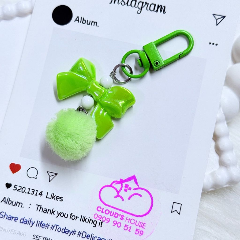 Móc treo điện thoại mini các mẫu NƠ cute dễ thương - nhiều mẫu