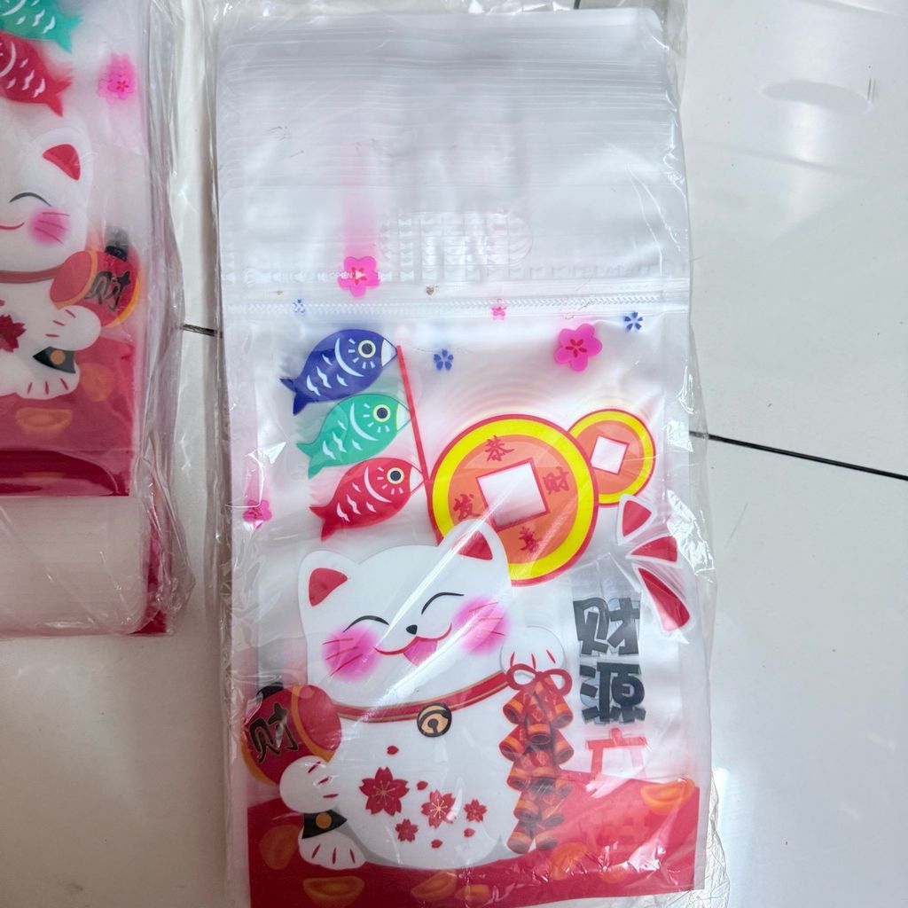 TÚI ZIP MÈO THẦN TÀI TẾT